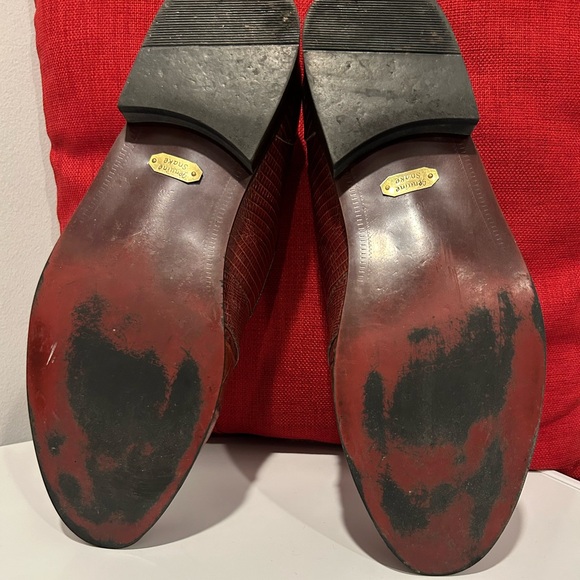 Stacy Adams Snake Skin Tassel Loafers - Picture 14 of 15